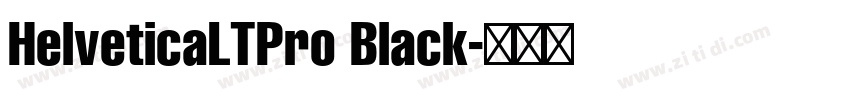 HelveticaLTPro Black字体转换